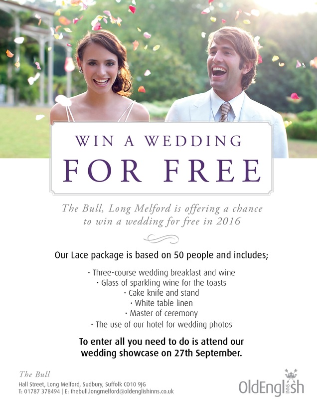Bull Hotel, Long Melford, Sudbury, Suffolk. Wedding fayre advert