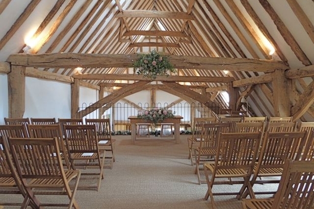 Inside Moreves Barn, Suffolk wedding venue, by Karen's Beautiful Brides