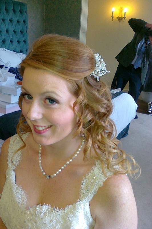 Photos of beautiful wedding hair created by Karen's beautiful brides who cover an area including Suffolk, Norfolk, Essex and into Cambridgeshire