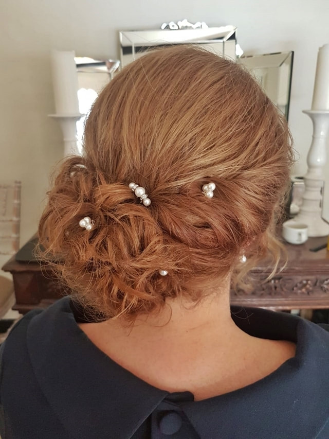 Brides side bun Wedding Hair 2019